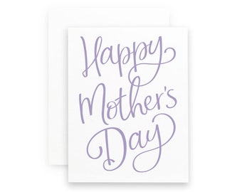 Fancy Script Mother’s Day Card