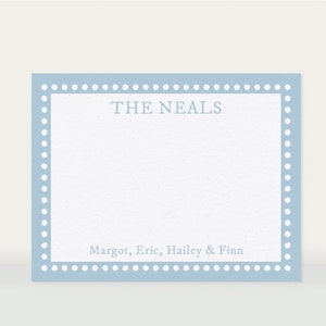 Printable Dotty Border Notecard Set | Instant Download