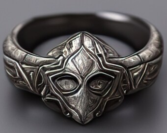 anillo de fantasía, anillo celta, anillo medieval, anillo geek, anillo de plata, anillo nerd, anillo de jugador, cosplay de fantasía, anillo de almas, anillo gótico, anillo de pergaminos