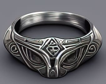 anillo de fantasía, anillo celta, anillo medieval, anillo geek, anillo de plata, anillo nerd, anillo de jugador, cosplay de fantasía, anillo de almas, anillo gótico, anillo de pergaminos