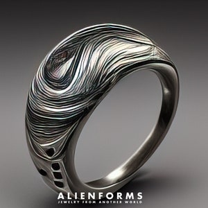 space ring, sculptural ring, aliens ring,futuristic ring,Geek ring, sci fi ring, cyberpunk ring, gamer ring, alien ring, gothic ring