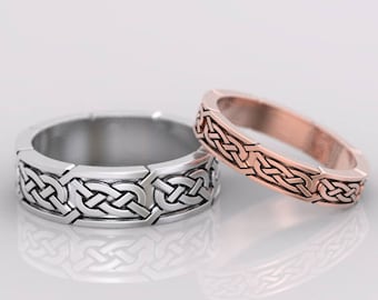 Anello Da Donna In Stile Celtico In Argento Sterlingo 925 Regolabile