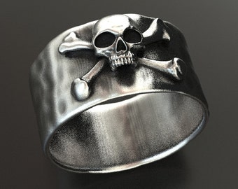 skull wedding ring, goonies inspired mens skull ring, skull engagement ring, pirate skull ring, gothic skull ring, biker skull ring
