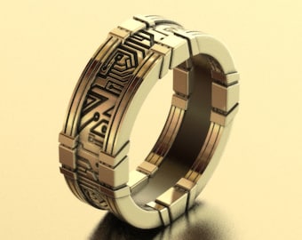 Tech Plate Ring - Etsy UK