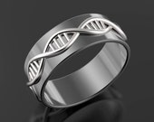 DNA ring, braided wedding ring, geek wedding ring, science ring, helix ring, biology ring, nerd ring, geek engagement ring
