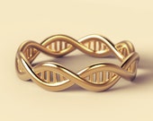 geek wedding ring, DNA wedding ring, alternative wedding ring, science wedding ring, unique wedding ring