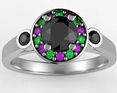 The Joker inspired engagement ring, geek engagement ring, comics engagement ring, geek girlfriend,geek wedding, gamer ring, geek anniversary