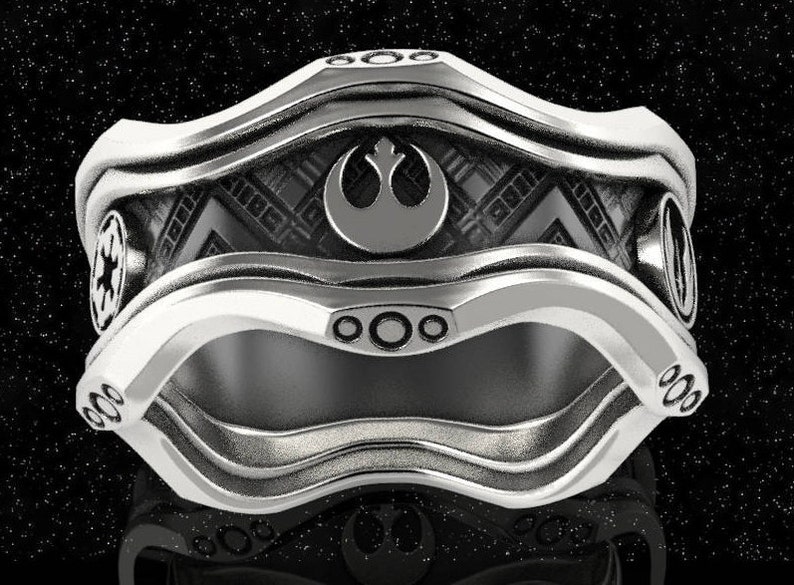 Star Wars Ring Star Wars Wedding Ring Geek Wedding Ring Etsy