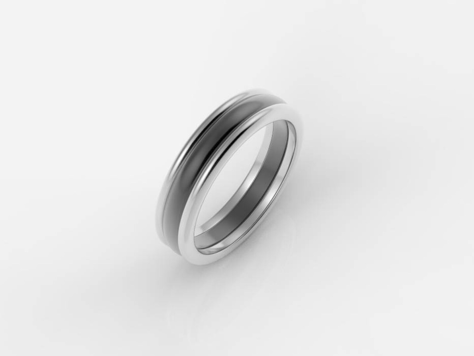 His and hers wedding ring unisex wedding ring black gold Etsy