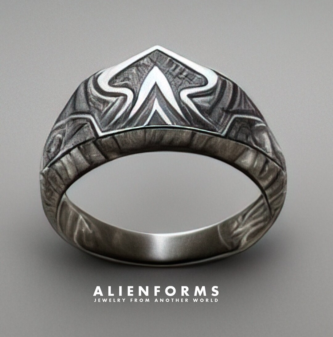 Geek Rings Futuristic Ring, Geek Ring, Sci Fi Ring, Gothic Ring, Cyberpunk Ring ...