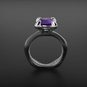 Geek Rings Geek Engagement Ring, Alien Ring, Sci Fi Ring, Gamer Ring, Gothic ...