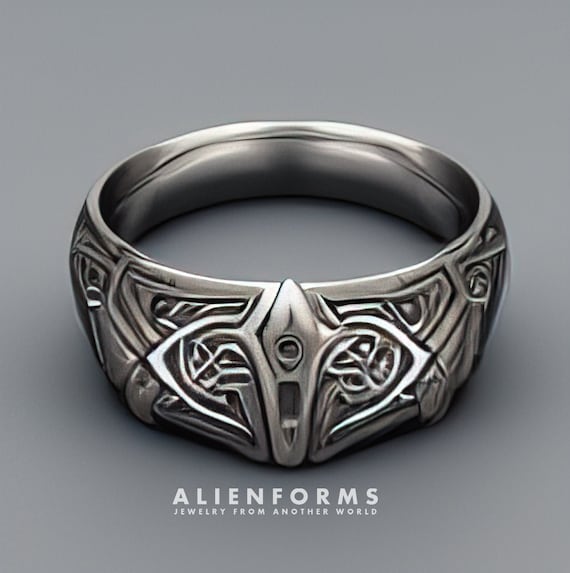 Fantasy Ring, Celtic Ring, Medieval Ring, Geek Ring, Silver Ring