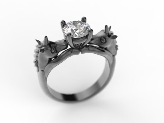 Black diamond skull wedding ring-porn pic