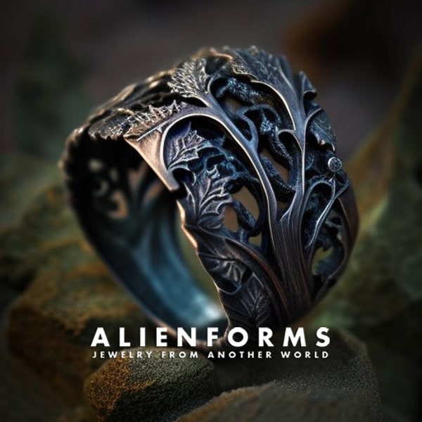 anillo gótico, nórdico, nórdico, mitología, anillo de fantasía, no tradicional, anillo alternativo, anillo geek,