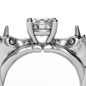 unicorn engagement ring, geek engagement ring, fantasy engagement ring, nerd engagement ring