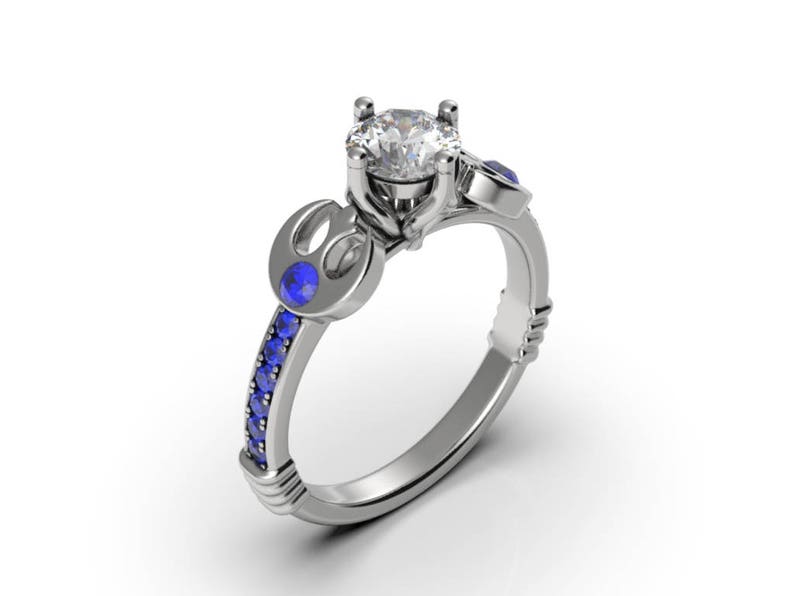 Star Wars Engagement Ring Saber Engagement Ring Geek Etsy