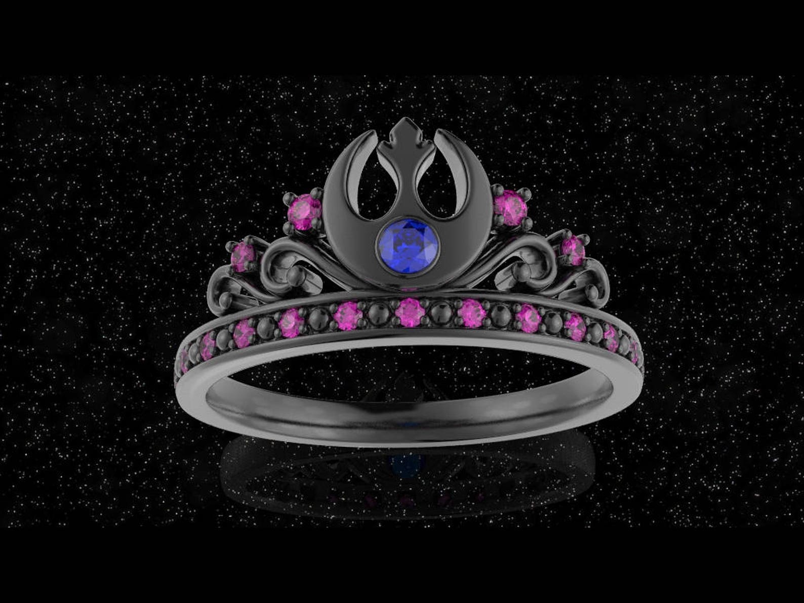 Star Wars Engagement Ring Geek Engagement Ring Star Wars Etsy