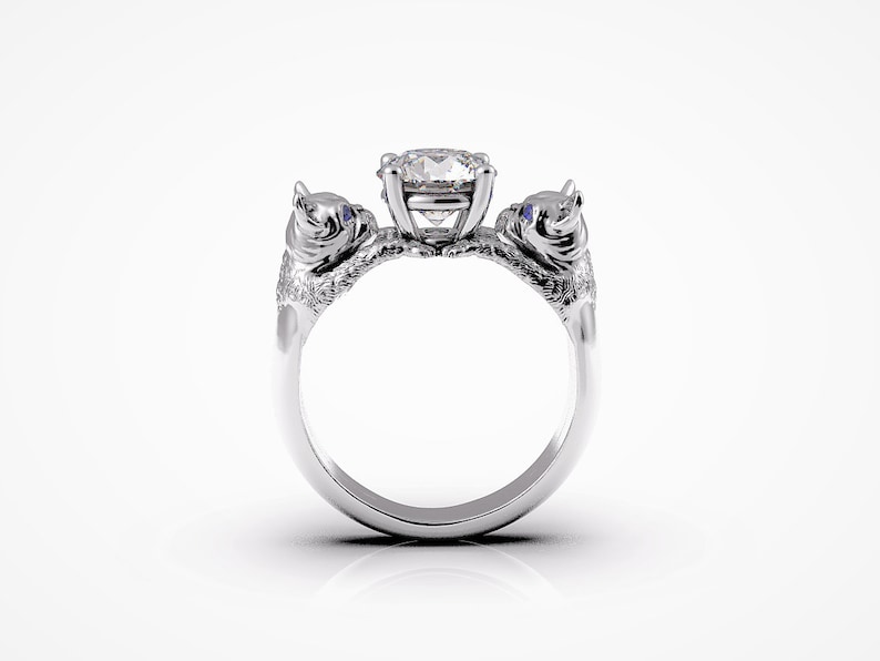 Dog Ring Dog Engagement Ring French Bulldog Ring Dogs Etsy