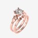 Paw Engagement Ring Set, Vegan Engagement Ring, Cat Ring, Dog Ring ...
