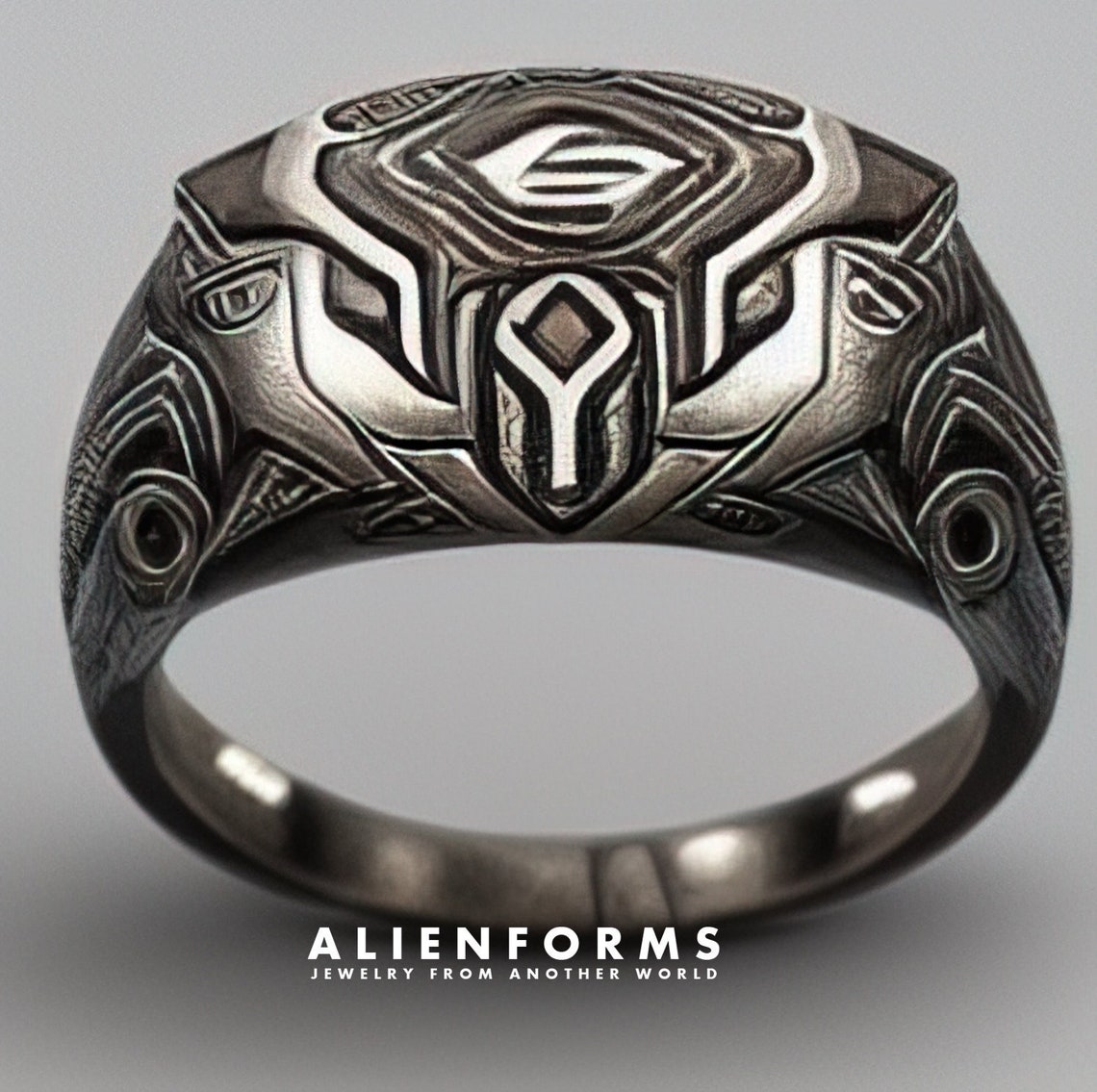 Geek Rings Futuristic Ring, Geek Ring, Sci Fi Ring, Gothic Ring, Cyberpunk Ring ...
