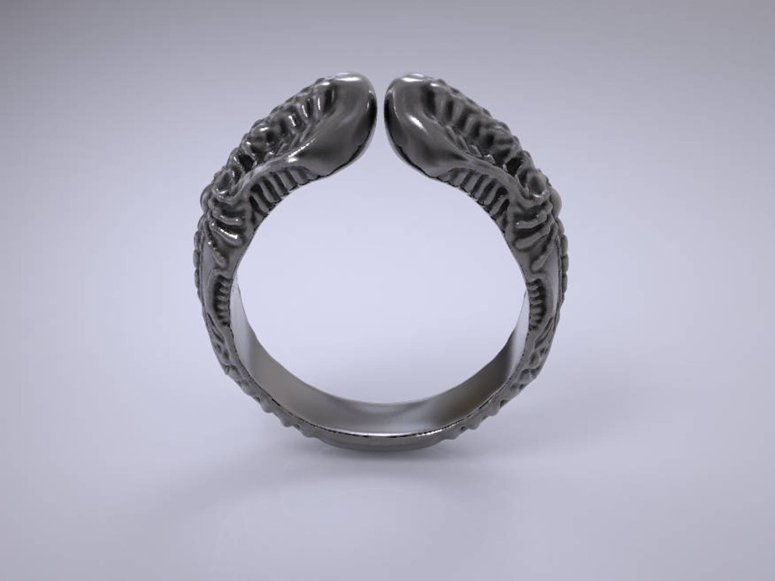 Alien ring xenomorph ring Sci fi ring ring geek wedding Etsy