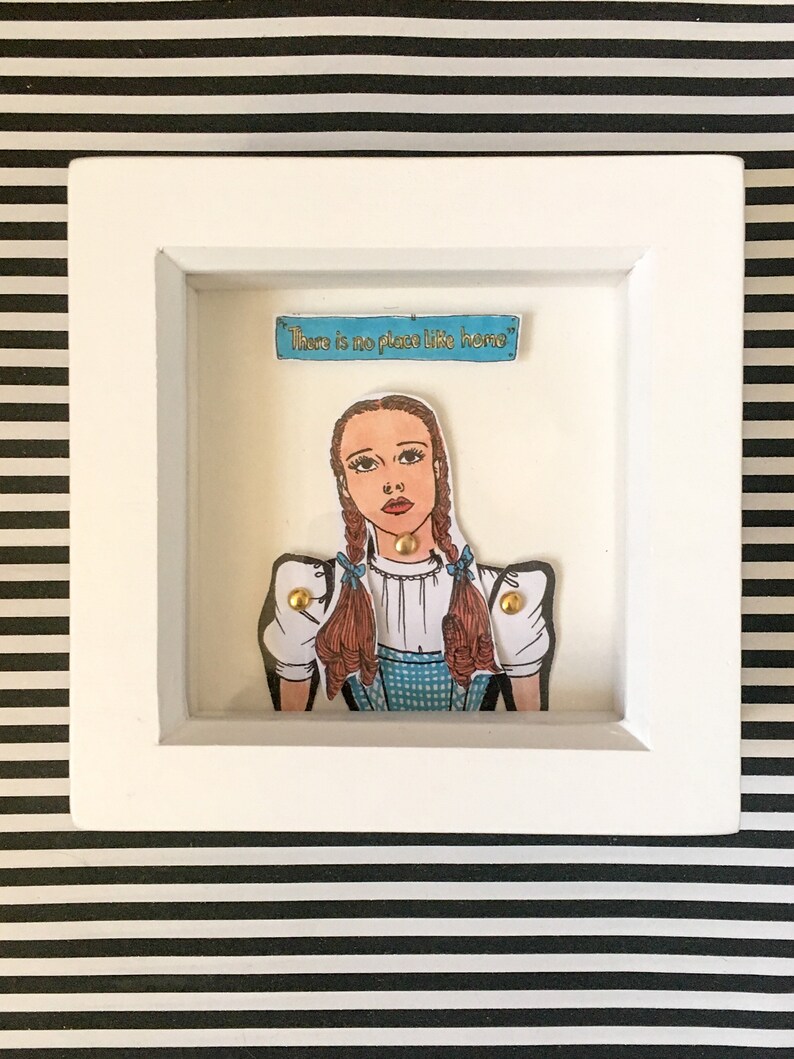 Dorothy Gale Dorothy Framed Paper Doll With Quote Perfect - Etsy Norway