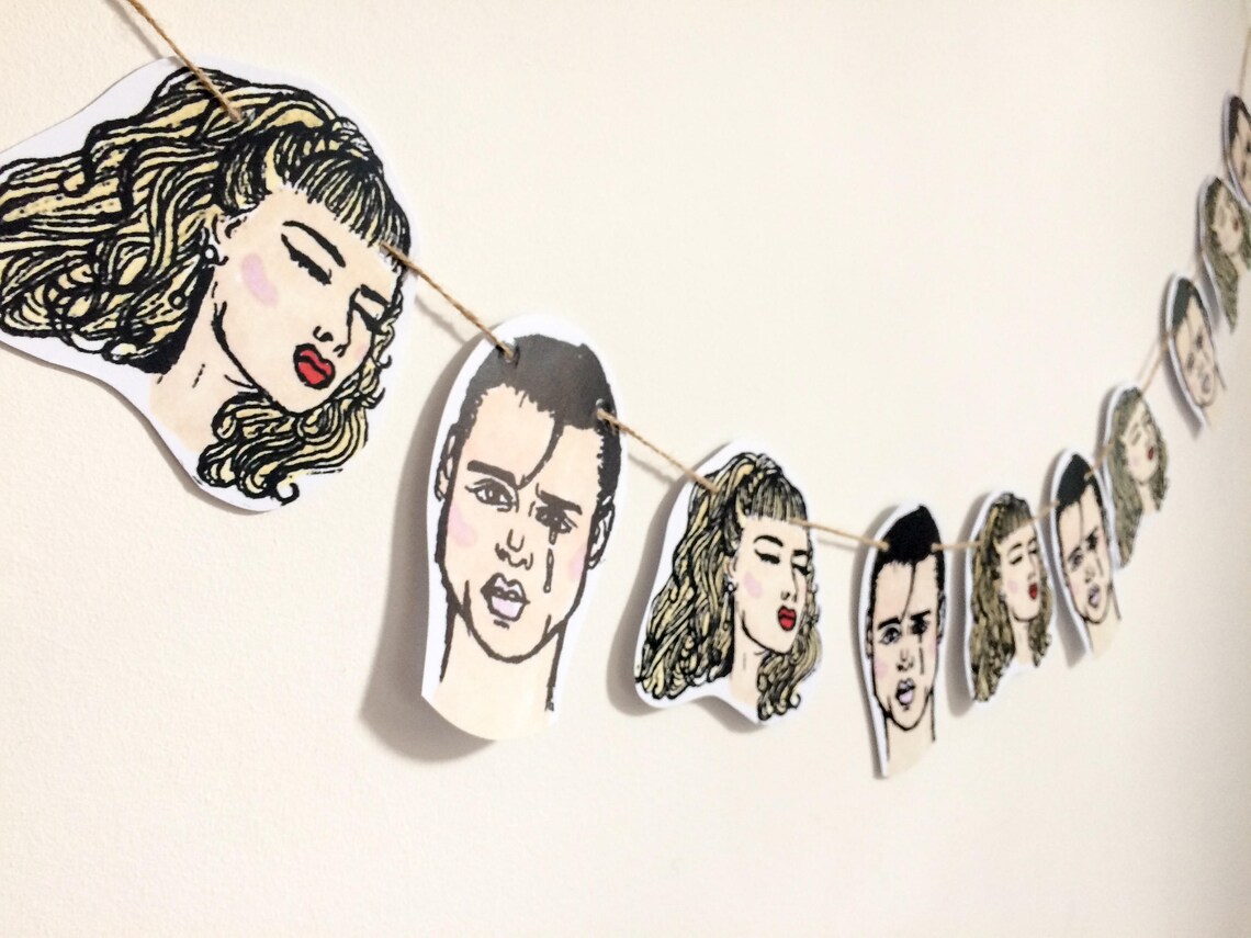 John Waters print Cry Baby bunting perfect gift for Waters Etsy