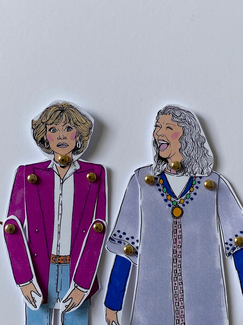 Grace and Frankie Print Grace and Frankie Paper Doll Set Etsy