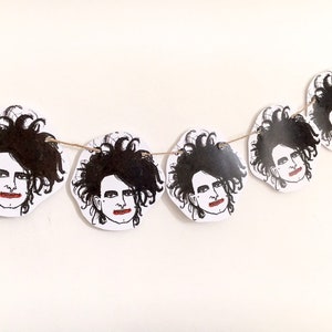 The Cure print, Robert Smith bunting perfecr gift for music fans