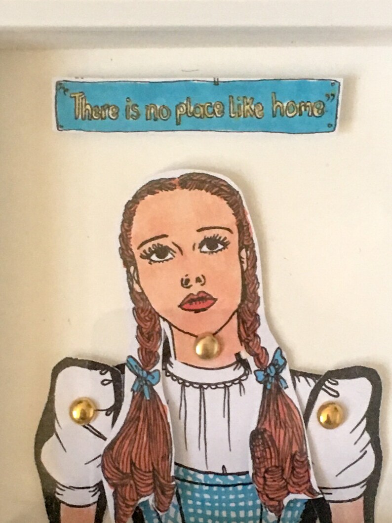 Dorothy Gale Dorothy Framed Paper Doll With Quote Perfect - Etsy Norway