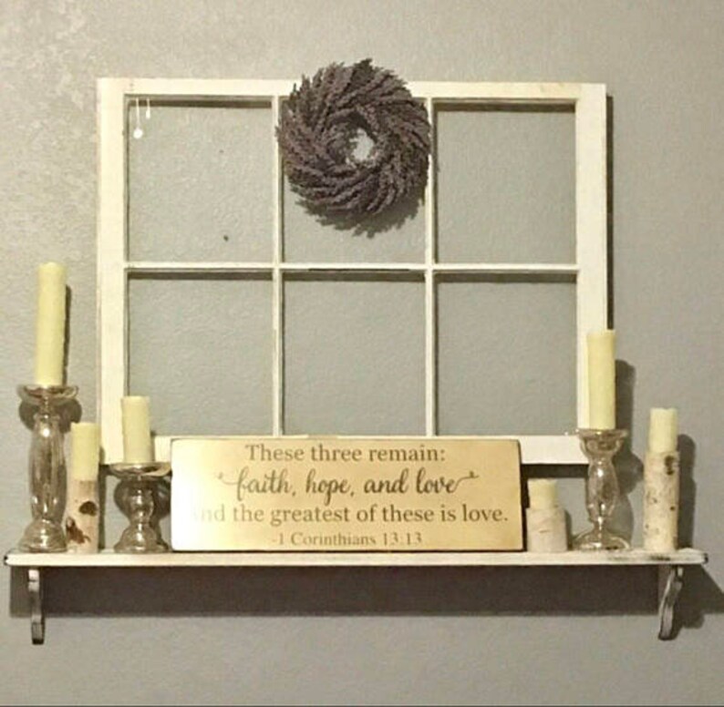 ON SALE 6 pane window wood window frame wreath hanger Etsy