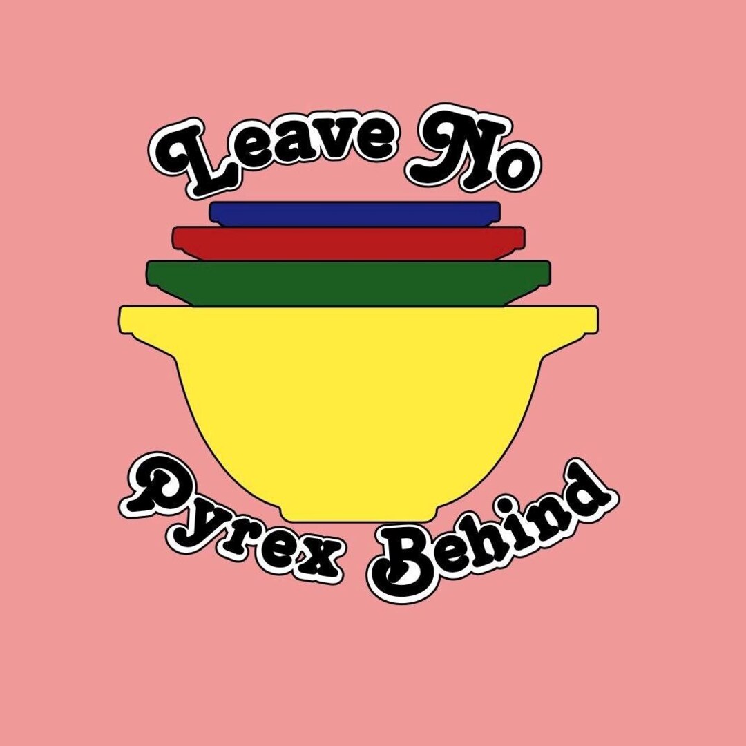 Retro Pyrex Collector Decal: Vintage-inspired Kitchen Sticker (4.5