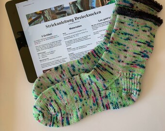 Strickanleitung Dreiecksocken