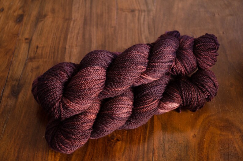 Oxblood \u2013 Lambada \u2013 Merino aran weight yarn