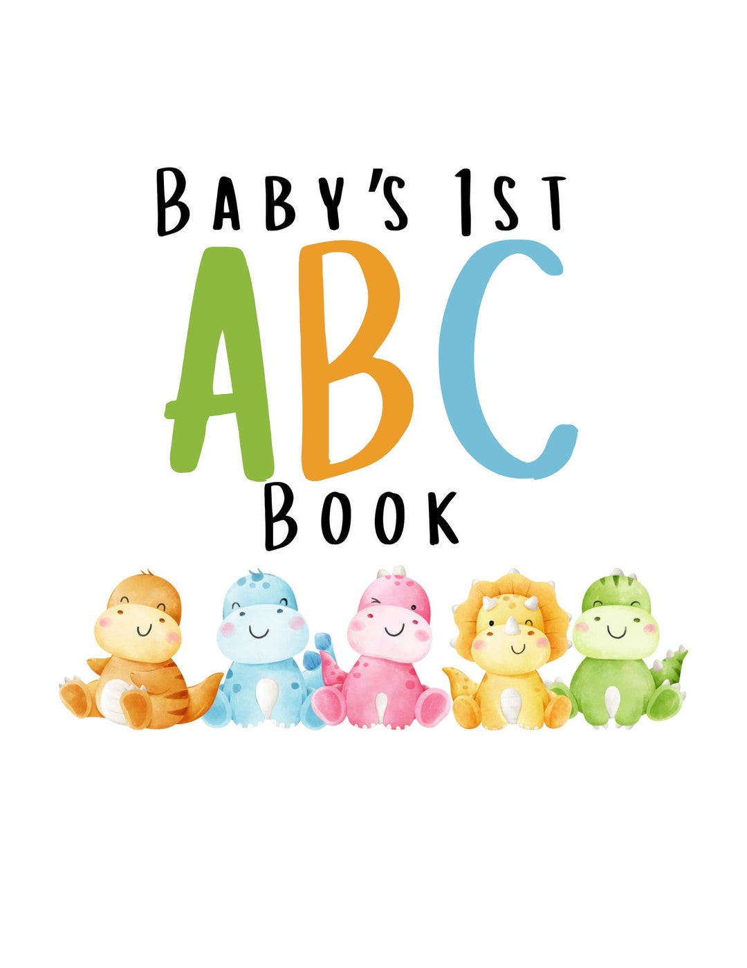 Baby's 1st ABC Alphabet Book - Baby Shower Guest Activity - Virtual ...