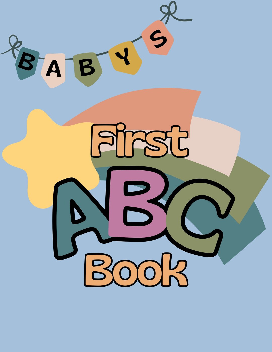 Baby's 1st ABC Alphabet Book - Baby Shower Guest Activity - Virtual ...