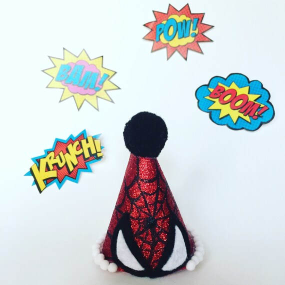 spiderman birthday hat