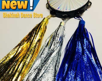 Tambourine Tassels , lluvia para panderos, angel wings flags,banner,streamers,praise dance,worship dance,worship flags,danza y pandero