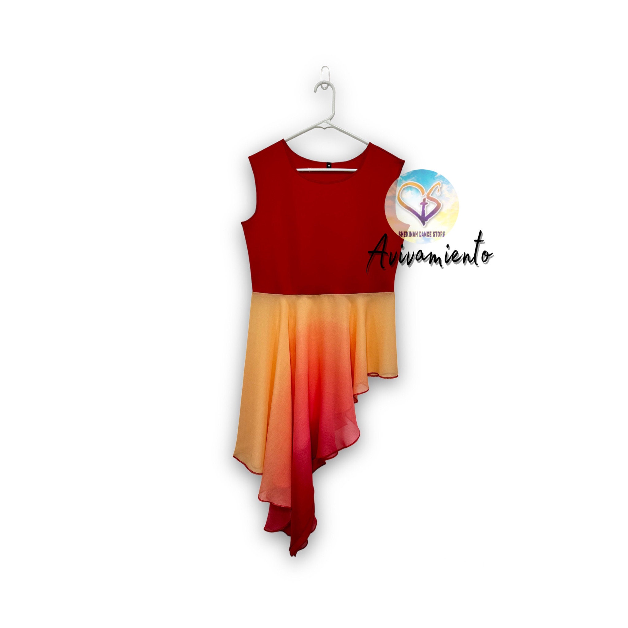 Asymmetrical Praise Dance Tunic