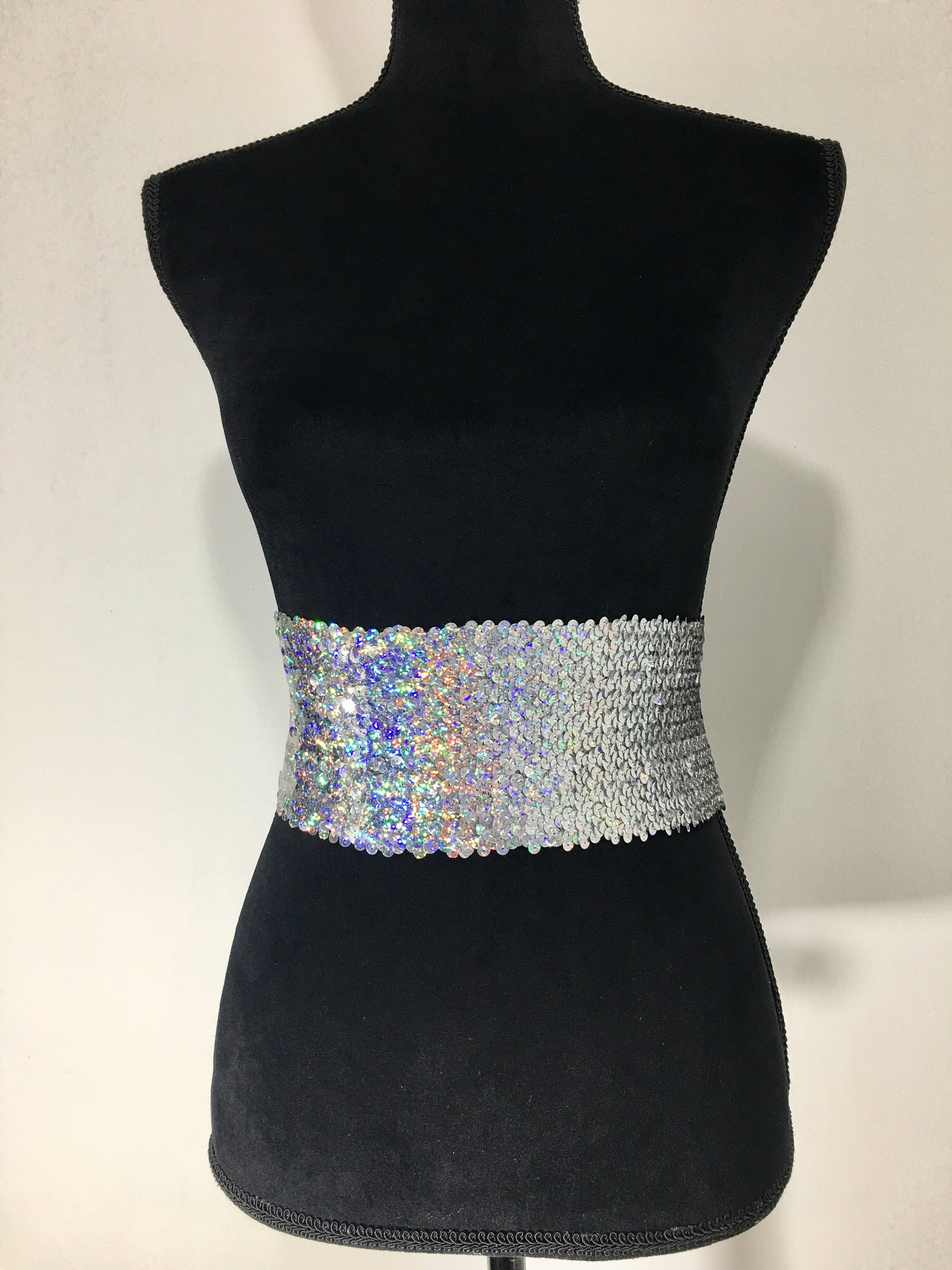 pink sequin belt