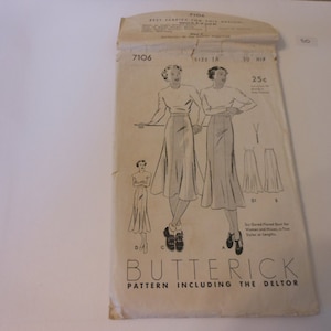 NIEOSZLIFOWANY wzór Butterick Vintage 7106 wydrukowany w latach 1919 i 1923. ZNIŻKA CENY!!!