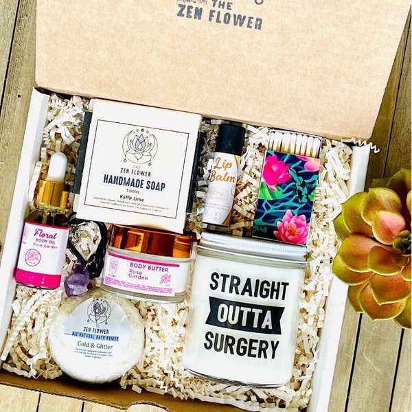 Straight outta Surgery Gift box, Get Well Care Package, Post Surgery, Send a Gift, Get Well Gifts , Surgery gift basket for healing