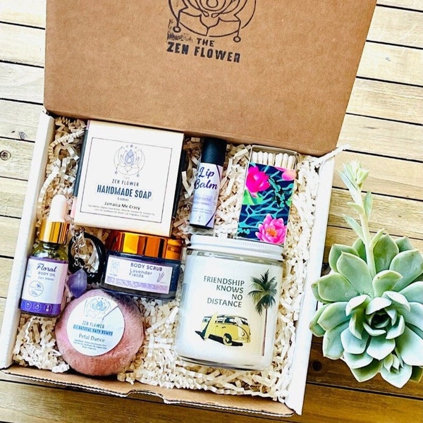 Friendship Knows No Distance Spa Box , All Natural Spa Box , For Friendship Gift , Got A Friend Gift , Long Distance Friends , Missing you