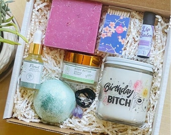 happy fucking birthday bitch gift box, happy birthday scented soy candle, best friend gift, birthday candle gift, funny birthday candle, fun