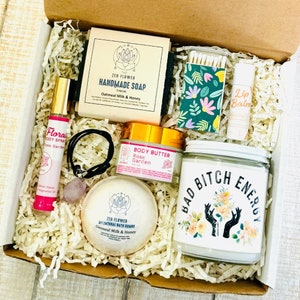 Bad Bitch Energy Spa Gift Box, Funny Self Care Package, Birthday Gift for Friend, BFF Bad Bitch Gift Set