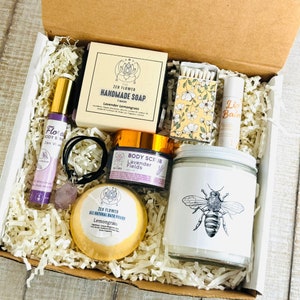 Bee Happy Sunshine Gift Box, Sending You Sunshine Care Package, Bumble Bee Pamper Set, Positive Gift for Her