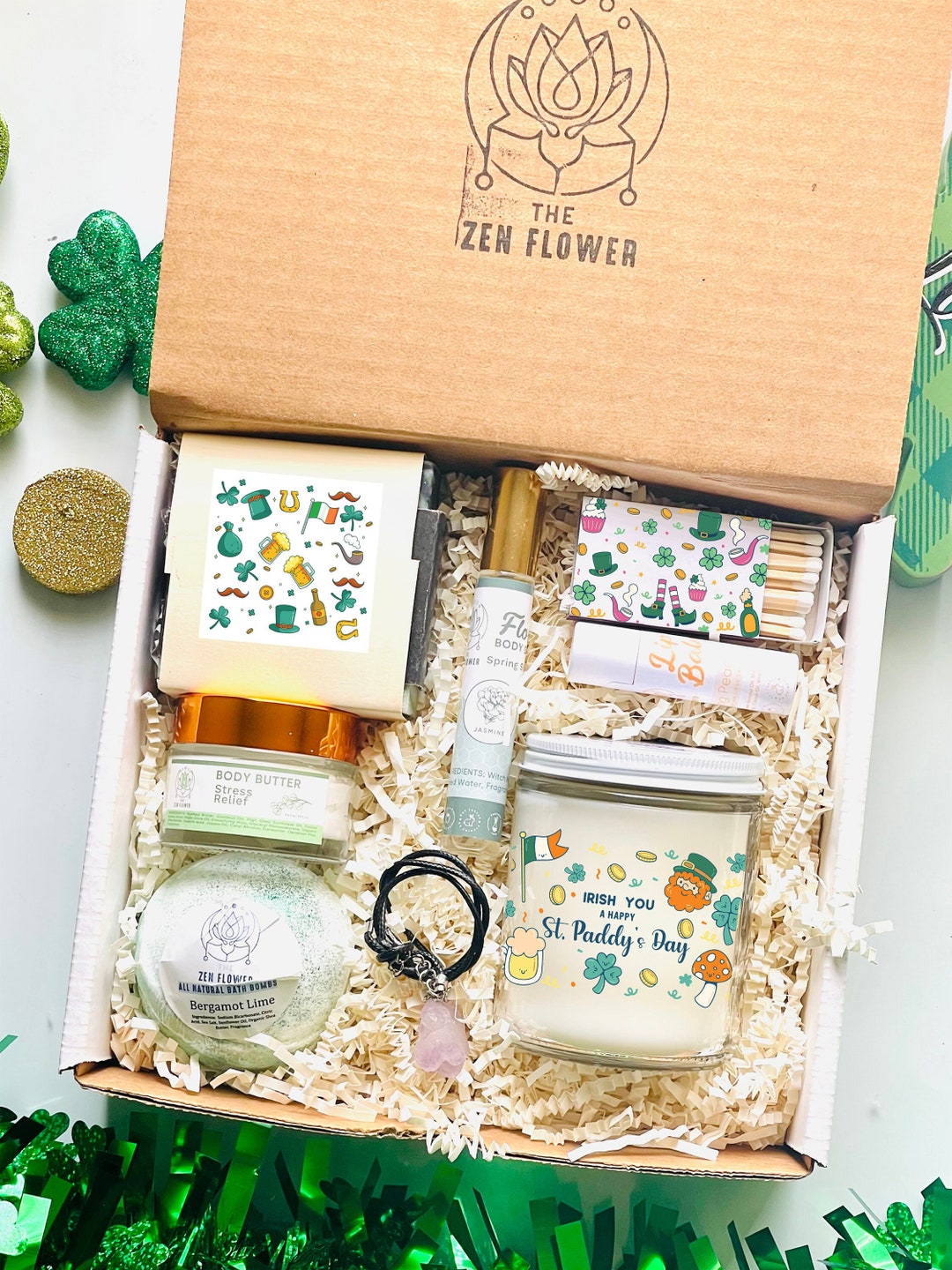 Pot of Luxury Spa Gift Set Emerald Dream Bath and Body Etsy