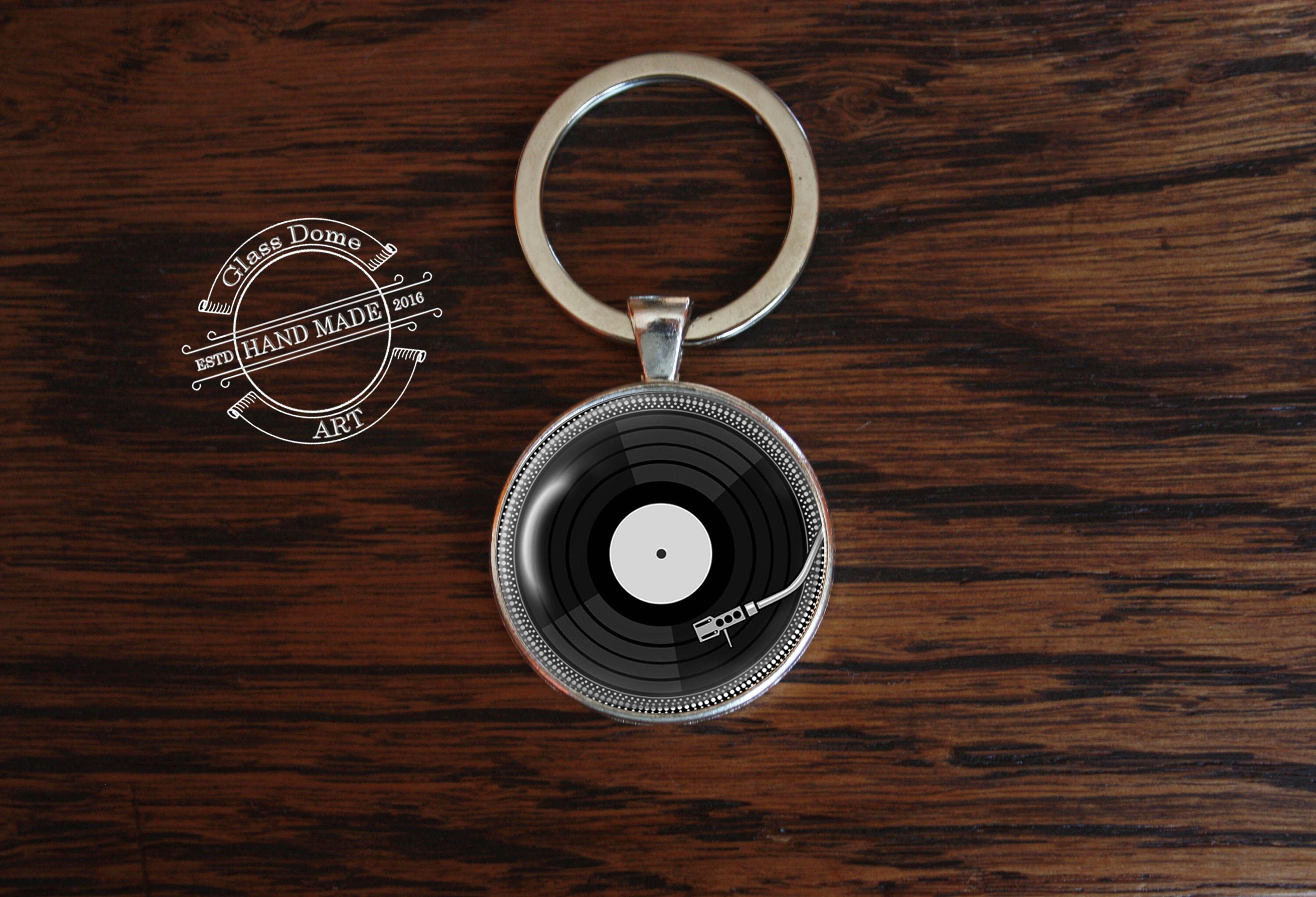 Handmade Vinyl Record Keychain Lp Record Key Ring Dj Chain Etsy UK
