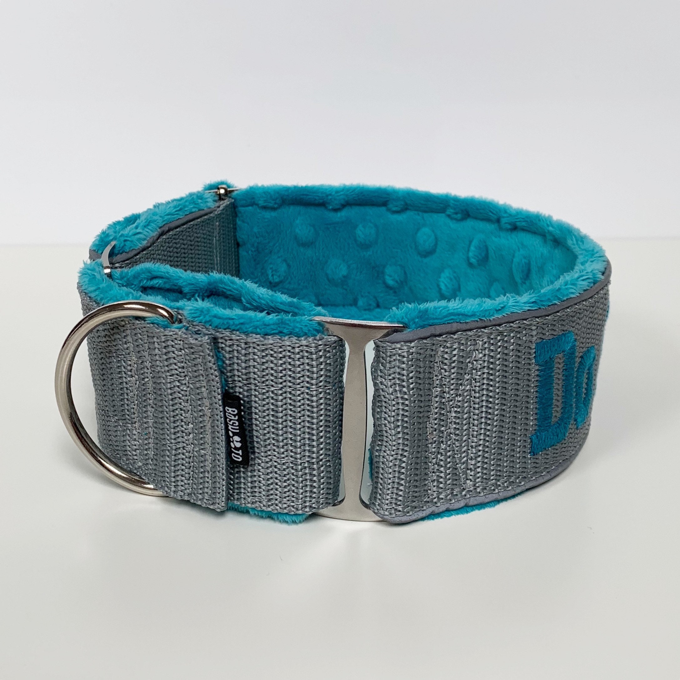 Martingale Dog Collars with Embroidery & Minky padding as Etsy