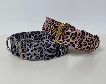 Softshell Dog Collar - beautiful Leopard print